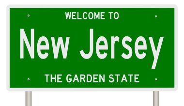 İşaretli yeşil 3D otoyol