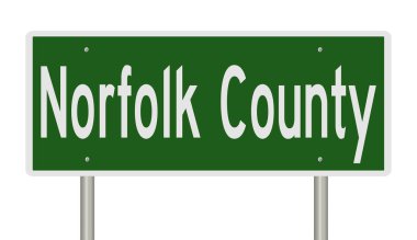 İşaretli yeşil 3D otoyol