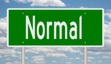 İşaretli yeşil 3D otoyol