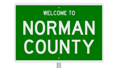 İşaretli yeşil 3D otoyol