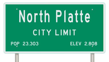 İşaretli yeşil 3D otoyol