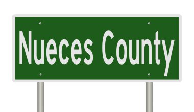 İşaretli yeşil 3D otoyol