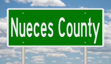 İşaretli yeşil 3D otoyol