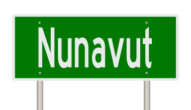 İşaretli yeşil 3D otoyol