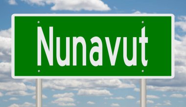 İşaretli yeşil 3D otoyol