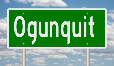 İşaretli yeşil 3D otoyol