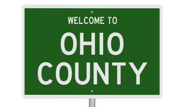 İşaretli yeşil 3D otoyol