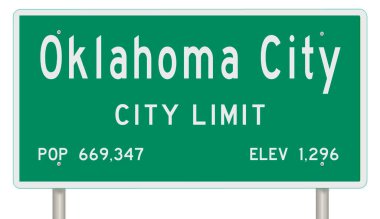 İşaretli yeşil 3D otoyol