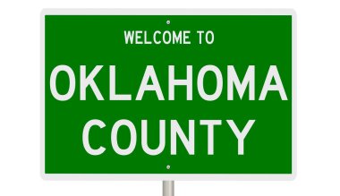 İşaretli yeşil 3D otoyol