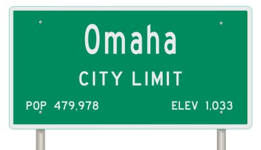 İşaretli yeşil 3D otoyol