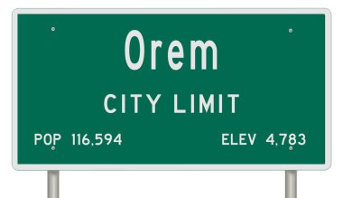 İşaretli yeşil 3D otoyol