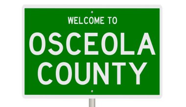 İşaretli yeşil 3D otoyol