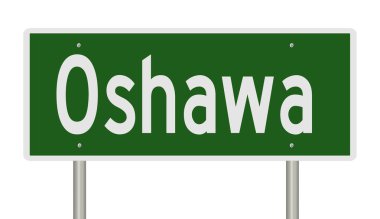 İşaretli yeşil 3D otoyol