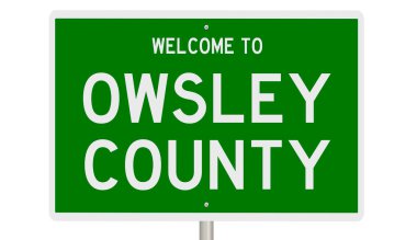 İşaretli yeşil 3D otoyol