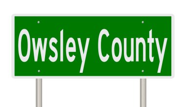 İşaretli yeşil 3D otoyol