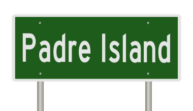 İşaretli yeşil 3D otoyol