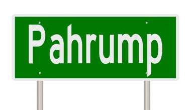 İşaretli yeşil 3D otoyol