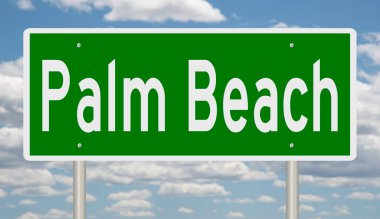 İşaretli yeşil 3D otoyol