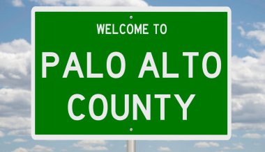 İşaretli yeşil 3D otoyol