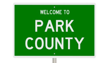 İşaretli yeşil 3D otoyol