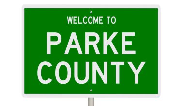 İşaretli yeşil 3D otoyol