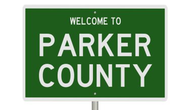 İşaretli yeşil 3D otoyol