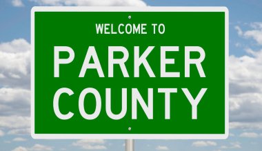 İşaretli yeşil 3D otoyol