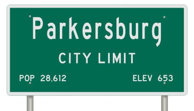 İşaretli yeşil 3D otoyol