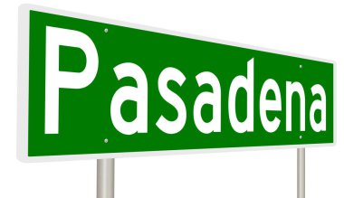 İşaretli yeşil 3D otoyol