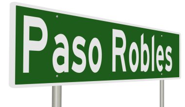 İşaretli yeşil 3D otoyol