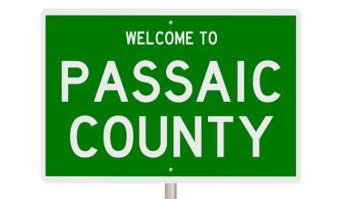 İşaretli yeşil 3D otoyol