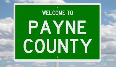 İşaretli yeşil 3D otoyol