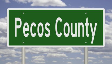 İşaretli yeşil 3D otoyol