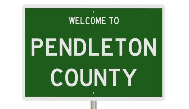 İşaretli yeşil 3D otoyol