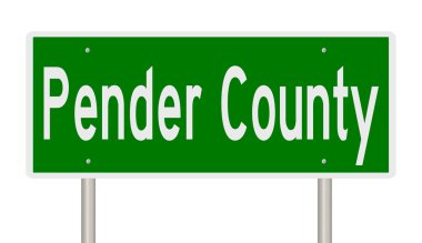 İşaretli yeşil 3D otoyol