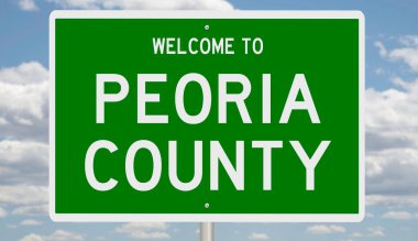 İşaretli yeşil 3D otoyol