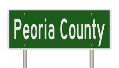 İşaretli yeşil 3D otoyol