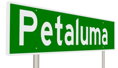 3 boyutlu yeşil otoyol tabelası