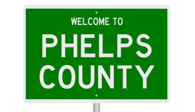 3 boyutlu yeşil otoyol tabelası