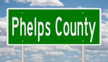 İşaretli yeşil 3D otoyol