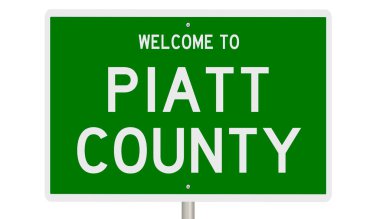 İşaretli yeşil 3D otoyol