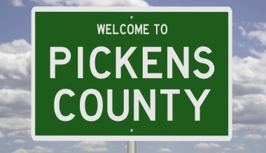 İşaretli yeşil 3D otoyol