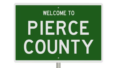 İşaretli yeşil 3D otoyol