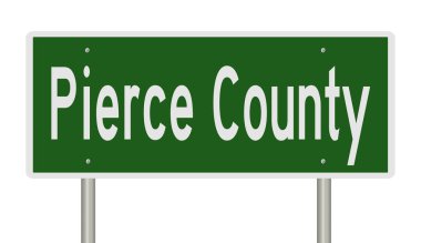 İşaretli yeşil 3D otoyol