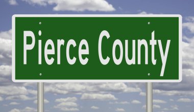 İşaretli yeşil 3D otoyol