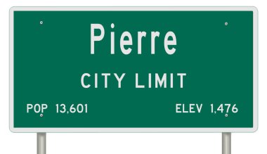 İşaretli yeşil 3D otoyol