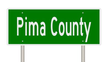 İşaretli yeşil 3D otoyol