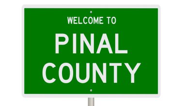 İşaretli yeşil 3D otoyol