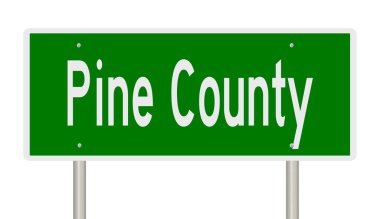 İşaretli yeşil 3D otoyol