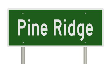 İşaretli yeşil 3D otoyol